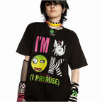 DeadEndKids Original EMO Hardcore Skateboarding Punk Y2K Subcultural Printed Street Trendy Versatile Loose T shirt image 3