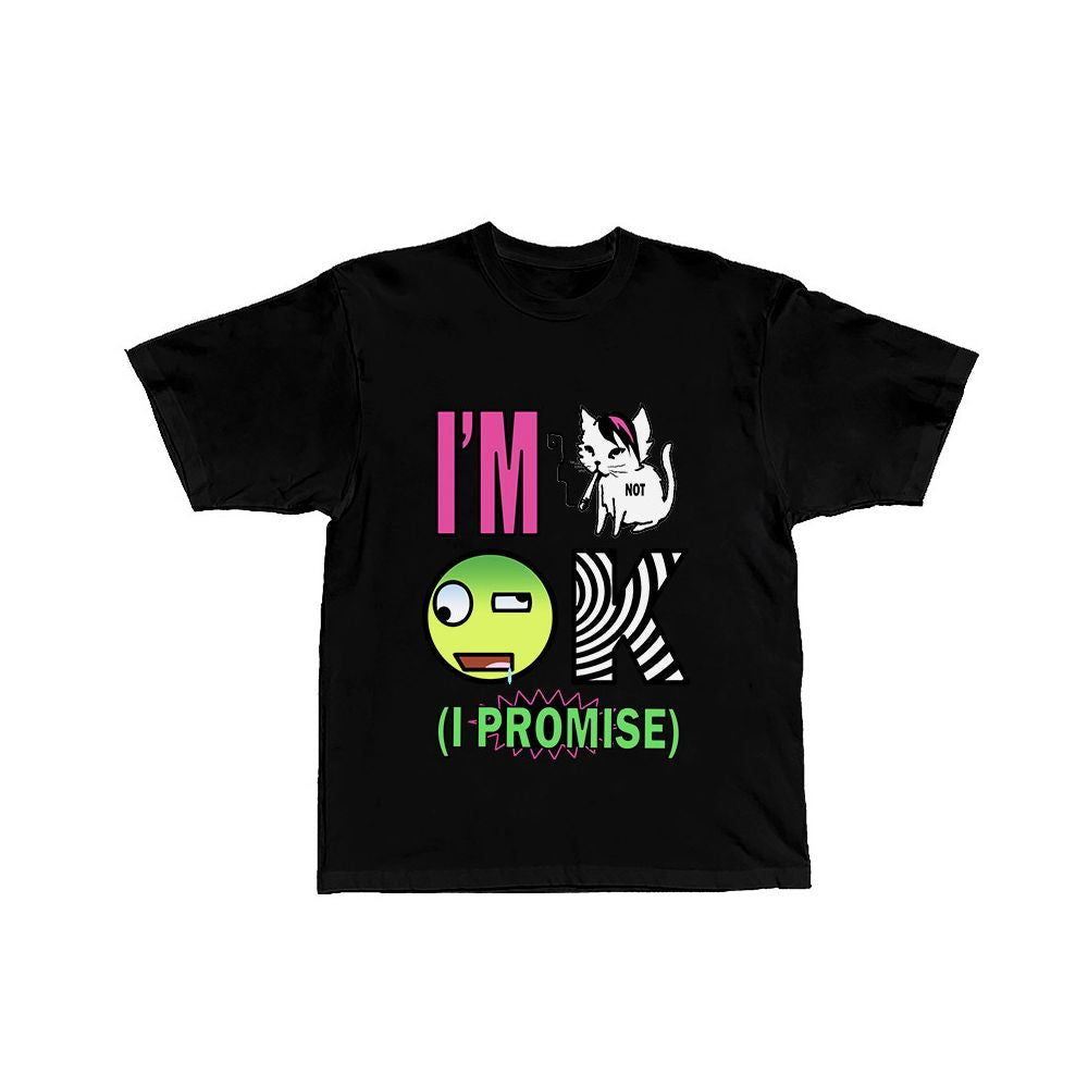 DeadEndKids Original EMO Hardcore Skateboarding Punk Y2K Subcultural Printed Street Trendy Versatile Loose T shirt