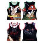 DeadEndKids original design cute print elastic slim fit millennium spicy girl Y2K casual sleeveless vest image 2