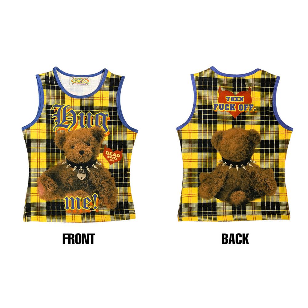 DeadEndKids original design cute print elastic slim fit millennium spicy girl Y2K casual sleeveless vest