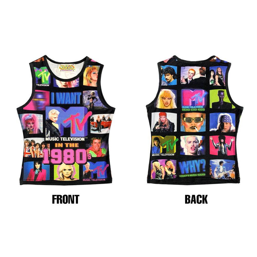 DeadEndKids original design cute print elastic slim fit millennium spicy girl Y2K casual sleeveless vest