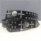 American style y2k punk belt rock hip hop rap motorcycle cool belt retro punk trend personality y2k belt