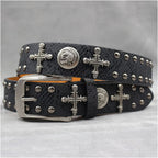 American style y2k punk belt rock hip hop rap motorcycle cool belt retro punk trend personality y2k belt