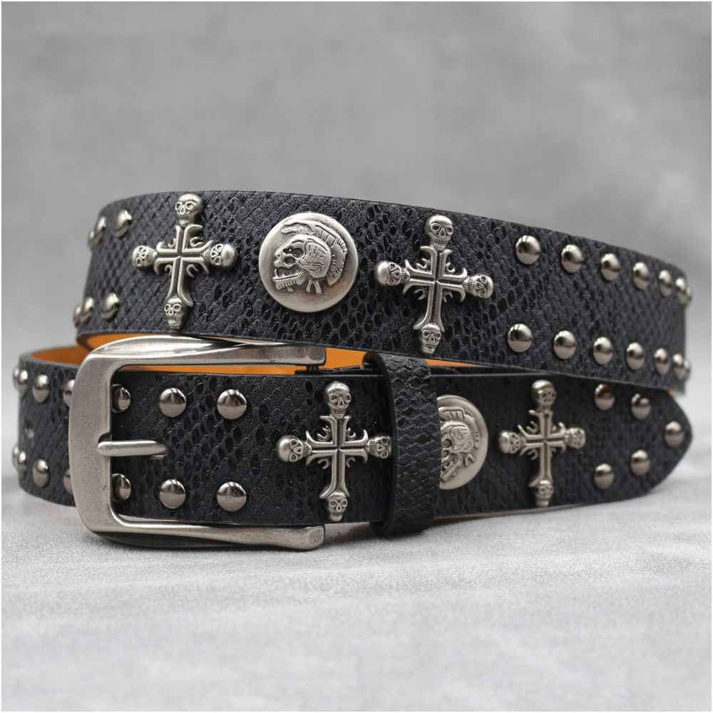 American style y2k punk belt rock hip hop rap motorcycle cool belt retro punk trend personality y2k belt