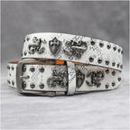 American style y2k punk belt rock hip hop rap motorcycle cool belt retro punk trend personality y2k belt