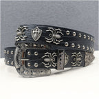 American style y2k punk belt rock hip hop rap motorcycle cool belt retro punk trend personality y2k belt