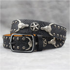 American style y2k punk belt rock hip hop rap motorcycle cool belt retro punk trend personality y2k belt