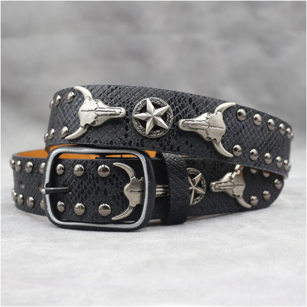 American style y2k punk belt rock hip hop rap motorcycle cool belt retro punk trend personality y2k belt