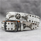 American style y2k punk belt rock hip hop rap motorcycle cool belt retro punk trend personality y2k belt