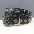 American style y2k punk belt rock hip hop rap motorcycle cool belt retro punk trend personality y2k belt