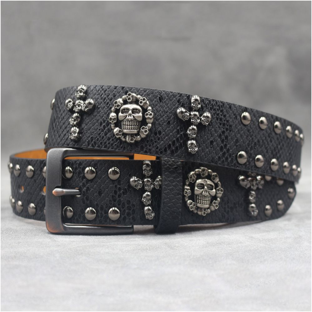 American style y2k punk belt rock hip hop rap motorcycle cool belt retro punk trend personality y2k belt