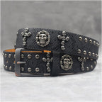 American style y2k punk belt rock hip hop rap motorcycle cool belt retro punk trend personality y2k belt