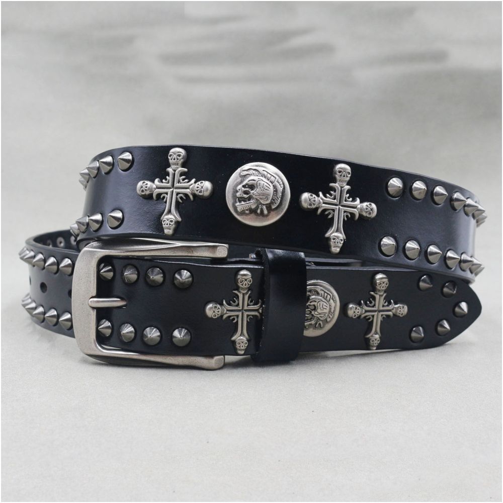 American style y2k punk belt rock hip hop rap motorcycle cool belt retro punk trend personality y2k belt
