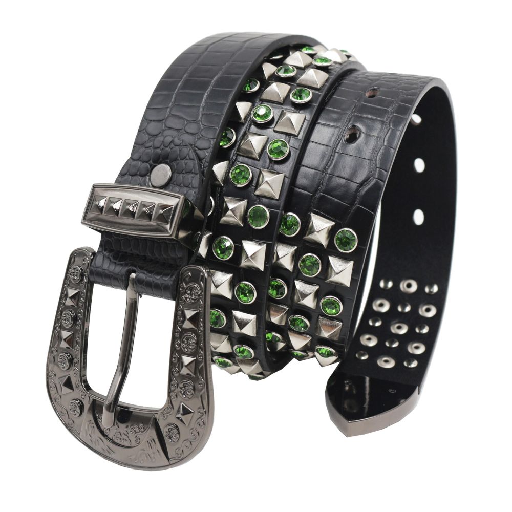 American style y2k punk belt rock hip hop rap motorcycle cool belt retro punk trend personality y2k belt