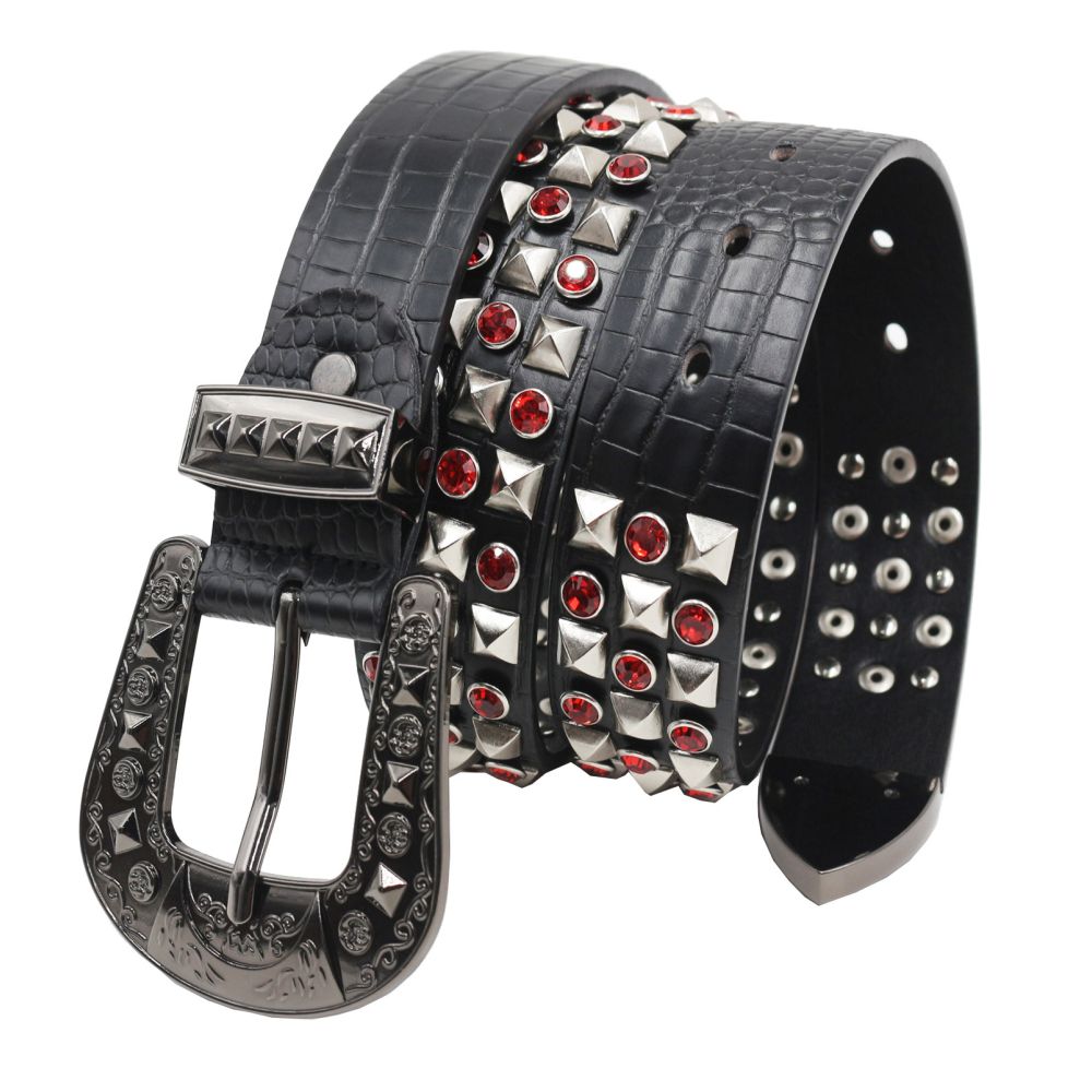 American style y2k punk belt rock hip hop rap motorcycle cool belt retro punk trend personality y2k belt