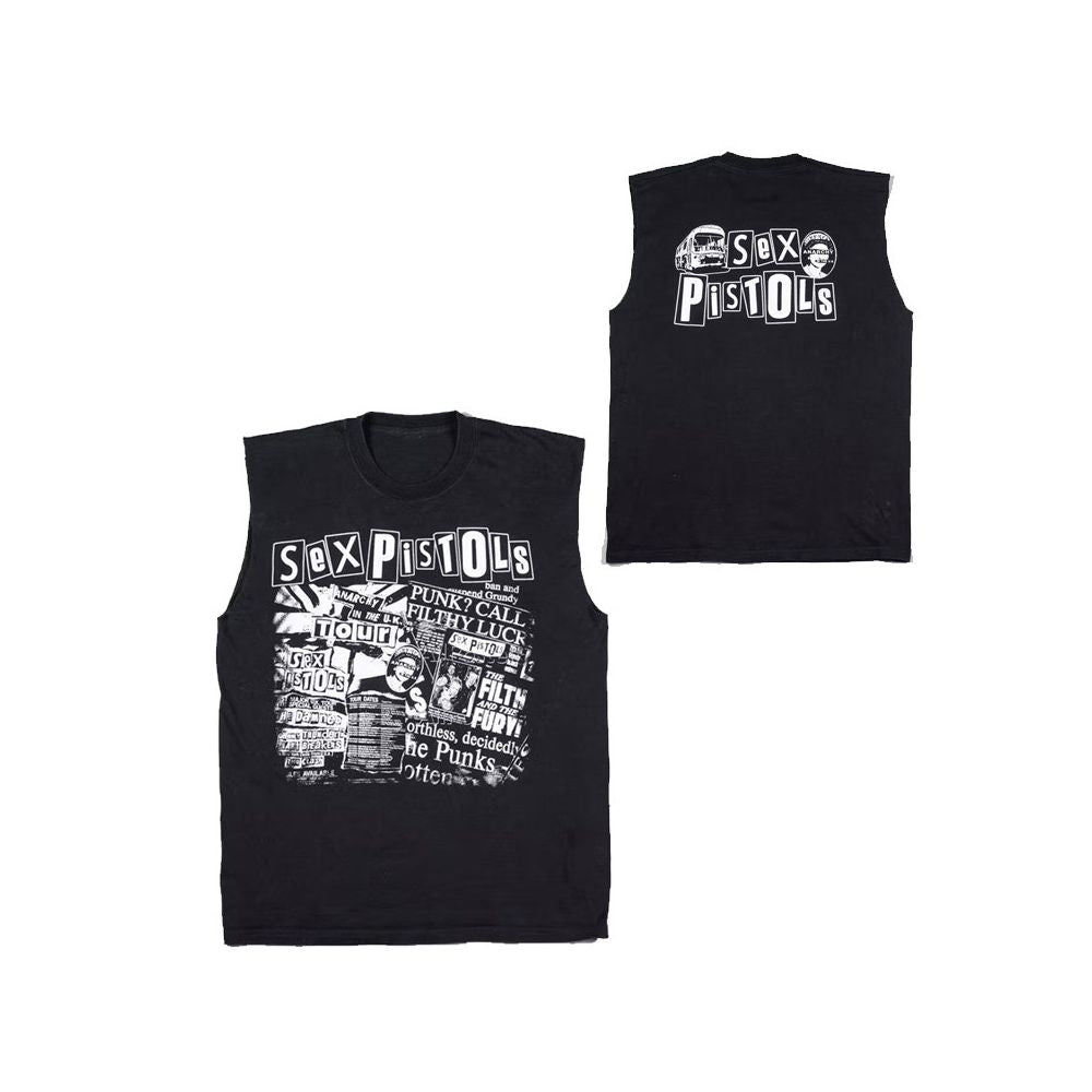 Sex Pistols Punk Punk Punk Style Sid Vicious American Retro Vintage T shirt