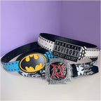 INS Harajuku Y2K Millennium Hot Girl European and American Street Style Letter Guitar Abi Rivet Hip Hop Niche Punk Belt image 4