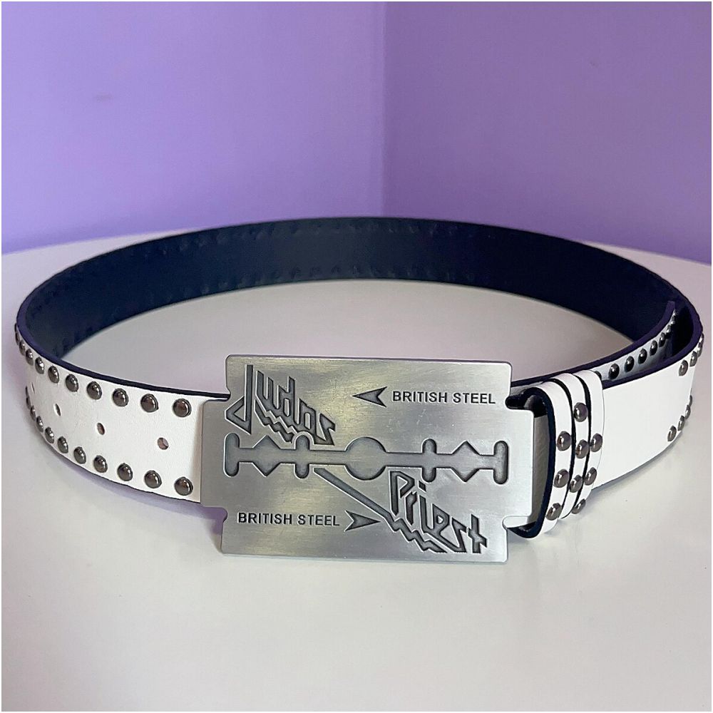 INS Harajuku Y2K Millennium Hot Girl European and American Street Style Letter Guitar Abi Rivet Hip Hop Niche Punk Belt