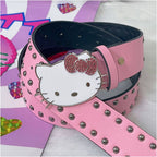 INS Harajuku Y2K Millennium Hot Girl European and American Street Style Letter Guitar Abi Rivet Hip Hop Niche Punk Belt