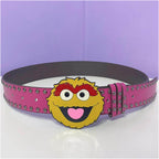 INS Harajuku Y2K Millennium Hot Girl European and American Street Style Letter Guitar Abi Rivet Hip Hop Niche Punk Belt