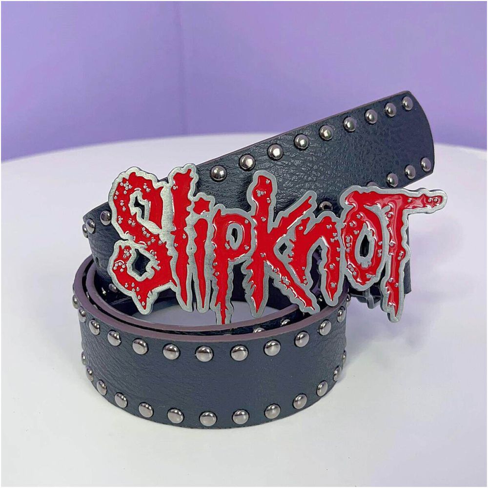 INS Harajuku Y2K Millennium Hot Girl European and American Street Style Letter Guitar Abi Rivet Hip Hop Niche Punk Belt