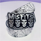 INS Harajuku Y2K Millennium Hot Girl European and American Street Style Letter Guitar Abi Rivet Hip Hop Niche Punk Belt