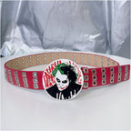 INS Harajuku Y2K Millennium Hot Girl European and American Street Style Letter Guitar Abi Rivet Hip Hop Niche Punk Belt
