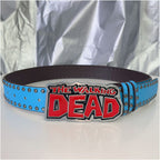 INS Harajuku Y2K Millennium Hot Girl European and American Street Style Letter Guitar Abi Rivet Hip Hop Niche Punk Belt