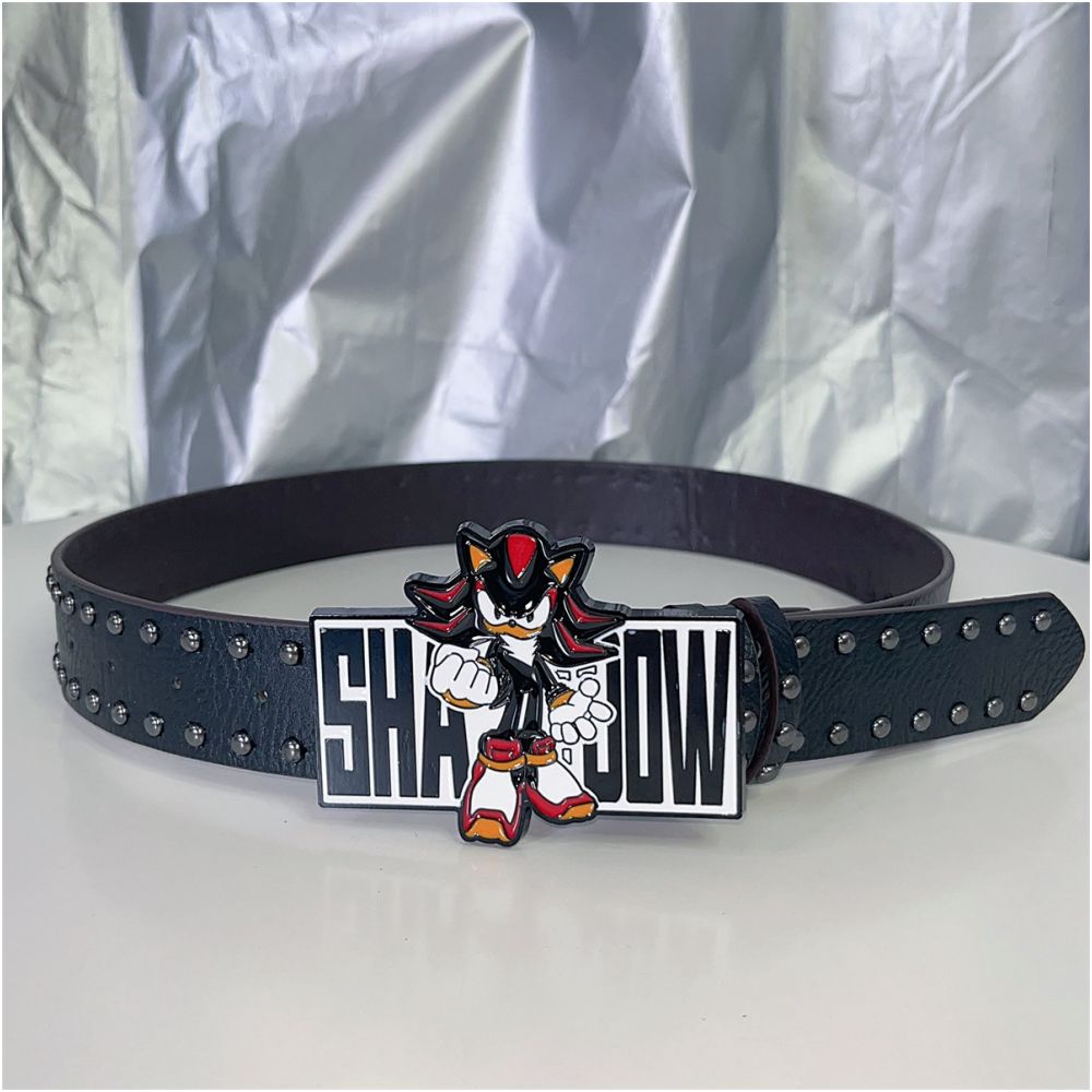 INS Harajuku Y2K Millennium Hot Girl European and American Street Style Letter Guitar Abi Rivet Hip Hop Niche Punk Belt