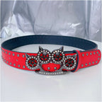 INS Harajuku Y2K Millennium Hot Girl European and American Street Style Letter Guitar Abi Rivet Hip Hop Niche Punk Belt