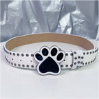 INS Harajuku Y2K Millennium Hot Girl European and American Street Style Letter Guitar Abi Rivet Hip Hop Niche Punk Belt