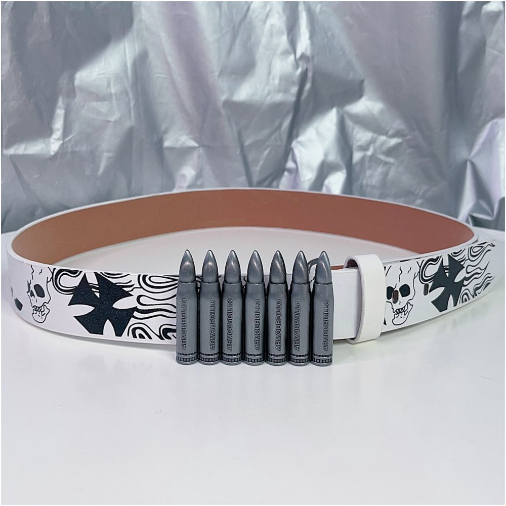 INS Harajuku Y2K Millennium Hot Girl European and American Street Style Letter Guitar Abi Rivet Hip Hop Niche Punk Belt