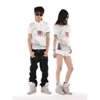 DETW Lingmao Original LOVE Cat Full Panel Digital Print Polo Shirt for Men and Women Slimming and Flattering image 1
