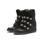 DETW Sparkling Diamond Retro Retro Millennium Electronic Hot Diamond High cut Thick soled High heeled Slope Heel Men s and Women s Sports and Leisure Shoes image 2