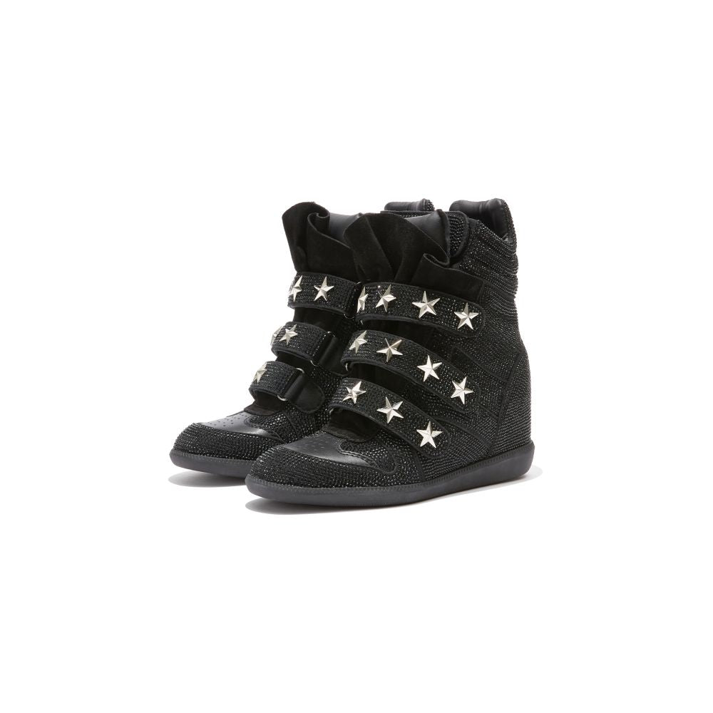 DETW Sparkling Diamond Retro Retro Millennium Electronic Hot Diamond High cut Thick soled High heeled Slope Heel Men s and Women s Sports and Leisure Shoes