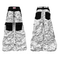 DETW 25AW Camouflage Original Niche Double Waist Custom Dirty Dyed Denim Layered Straight Wide Leg Pants for Men and Women