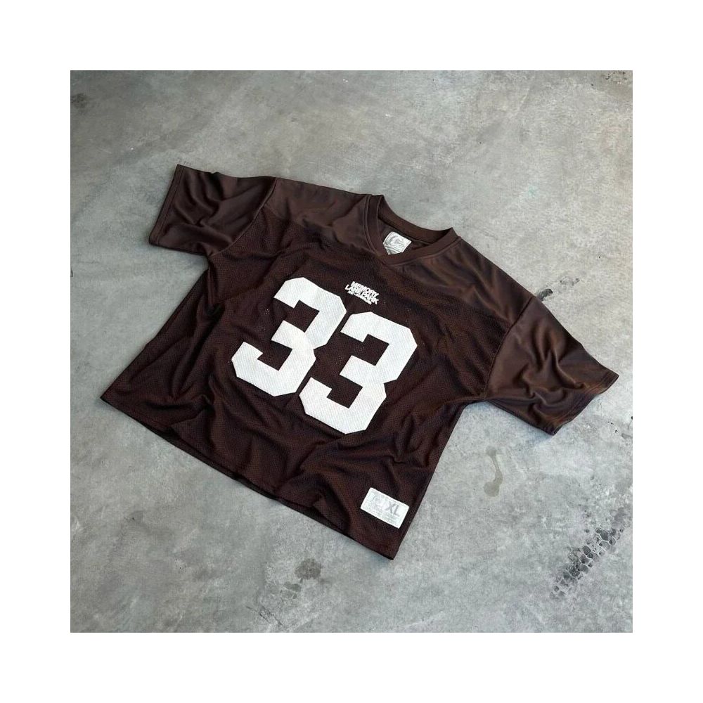 American Y2k hip hop new gothic v neck letter print sports short sleeved street clothing couple pattern T shirt image 4