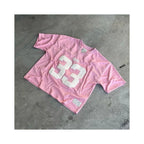 American Y2k hip hop new gothic v neck letter print sports short sleeved street clothing couple pattern T shirt