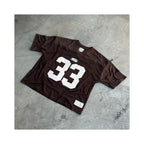 American Y2k hip hop new gothic v neck letter print sports short sleeved street clothing couple pattern T shirt