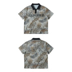 Saxgenwon santiago phantom leopard digital printing distressed short wide shoulder polo short sleeve t shirt image 3