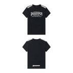 Saxgenwon street race stretch slim fit striped crew neck streetwear print summer trendy regular shoulder short sleeve t shirt image 3