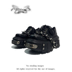 Mibvias Original Gothic Heavy Metal Subculture Platform Punk Style Y2K Hot Girl Single Shoes for Women image 0