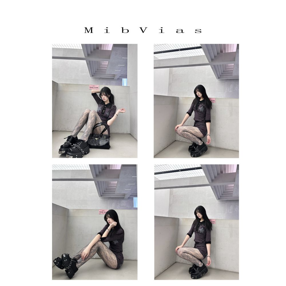 Mibvias Original Gothic Heavy Metal Subculture Platform Punk Style Y2K Hot Girl Single Shoes for Women image 1