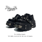 Mibvias original gothic heavy metal subculture sponge cake thick sole small punk style y2k spicy girl single shoe woman image 1