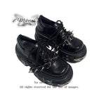 Mibvias original gothic heavy metal subculture sponge cake thick sole small punk style y2k spicy girl single shoe woman image 3