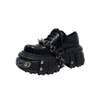 Mibvias original gothic heavy metal subculture sponge cake thick sole small punk style y2k spicy girl single shoe woman image 5