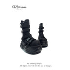 MIbvias Petite Height Increasing Gothic Punk Hot Girl Style Mesh Breathable Platform Sandals with Ugly Cute Big Head Design image 1