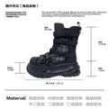 MIbvias Petite Height Increasing Gothic Punk Hot Girl Style Mesh Breathable Platform Sandals with Ugly Cute Big Head Design
