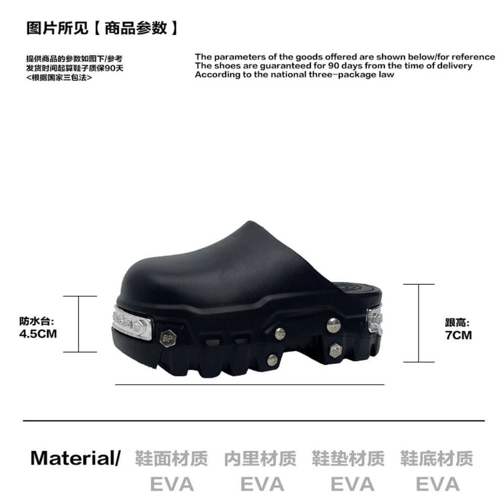 Mib Vias Thick Bottom Baotou Dragging Women s Summer Outerwear Increased Anti slip Punk Style Personalized Cool Dragging Trend Sweet Cool