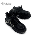 Mib Vias Spanish fashion brand dark punk style heavy metal sponge cake single shoe for men and women shallow mouth low top single shoe image 3
